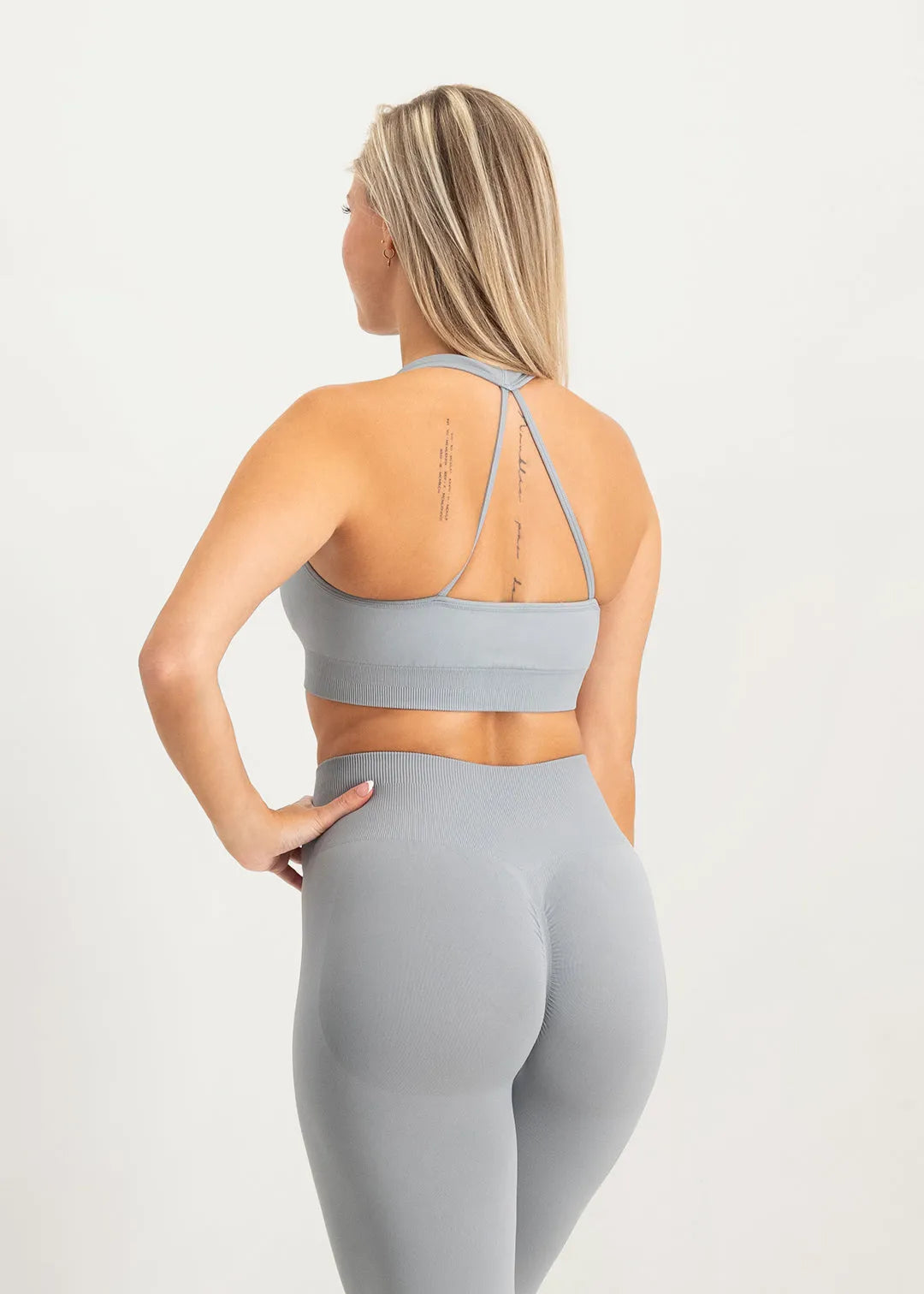 Flare Scrunch Bra - Grey