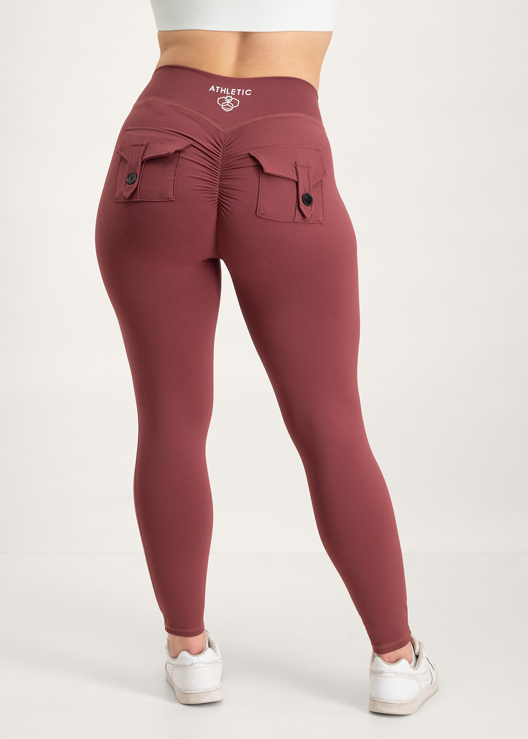 Define - Pocket Legging Wine Red