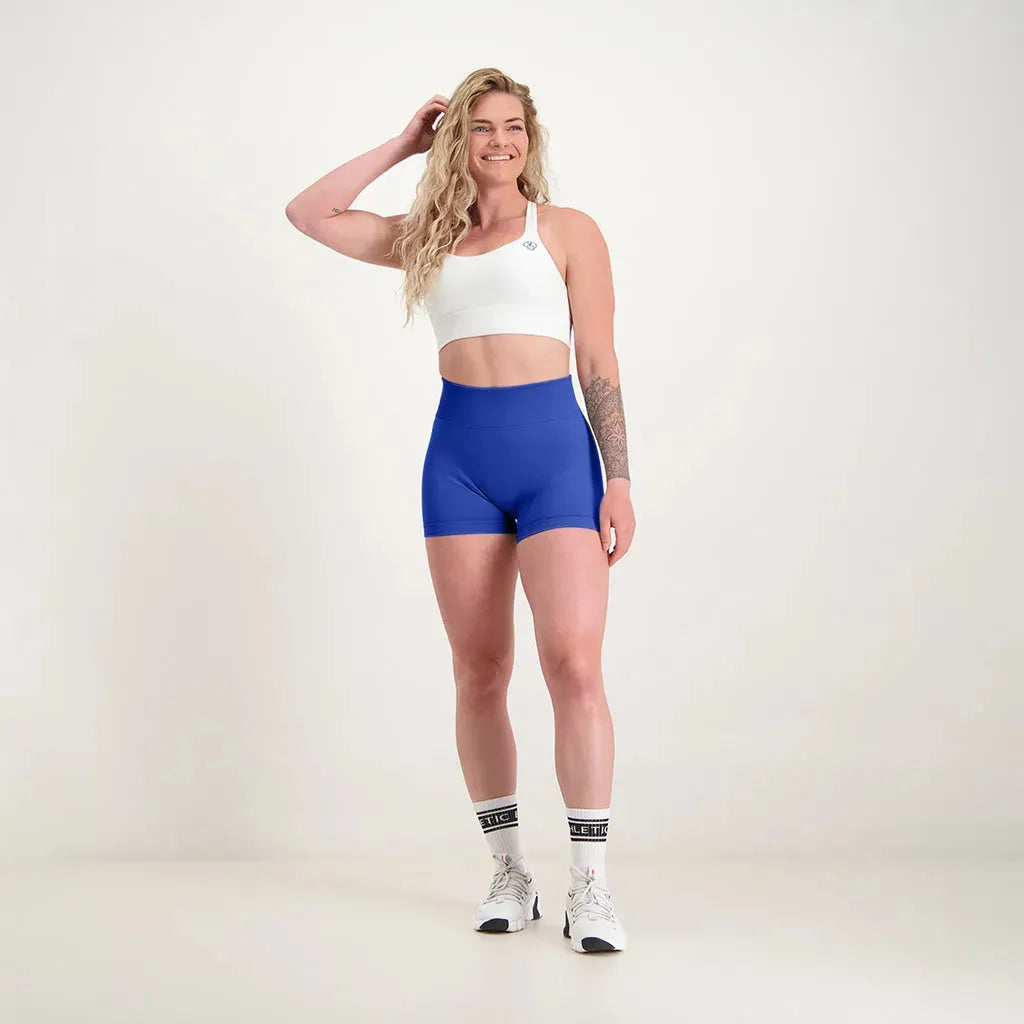Fusion - Scrunch Seamless Short Cobalt Blue - Athletic Bee