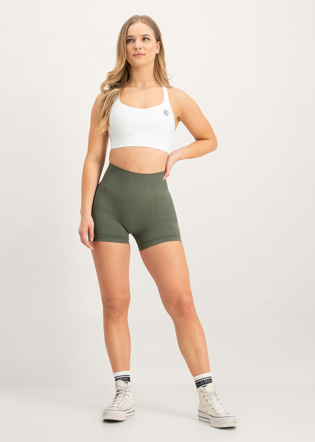 Fusion - Scrunch Seamless Short Earth Sage