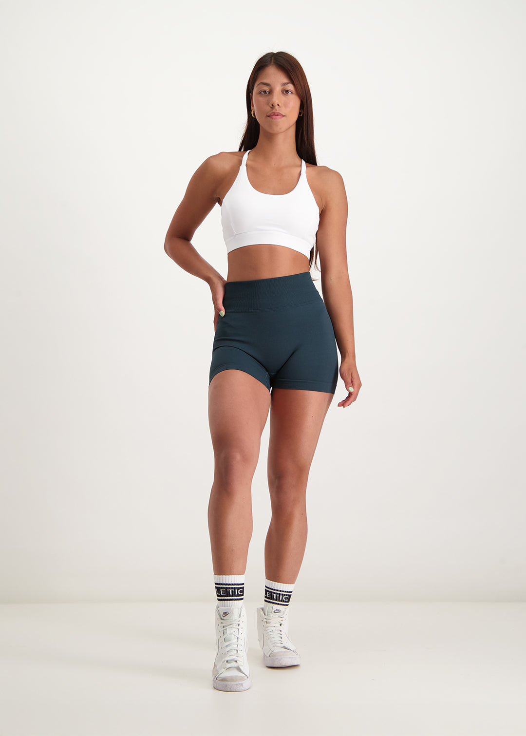 Fusion - Scrunch Seamless Short Forest Green