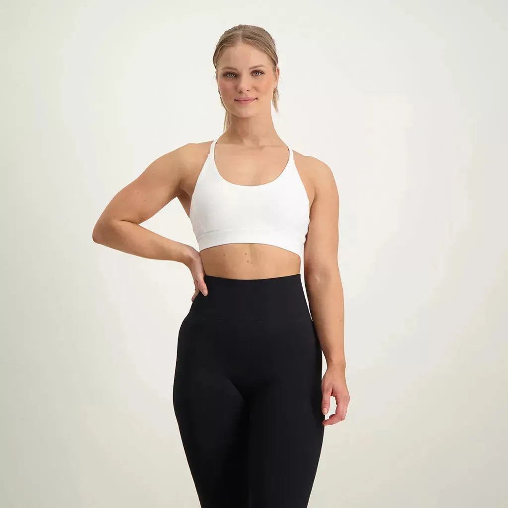 Pro Sports Bra White - Athletic Bee